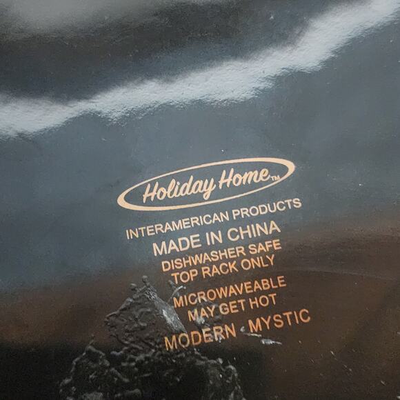 Holiday Home "Modern Mystic" -  Spider & Web Large Ceramic Serving Plate - Picture 5 of 7